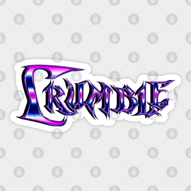 Crumble chrome edition Sticker by Mtrys.co